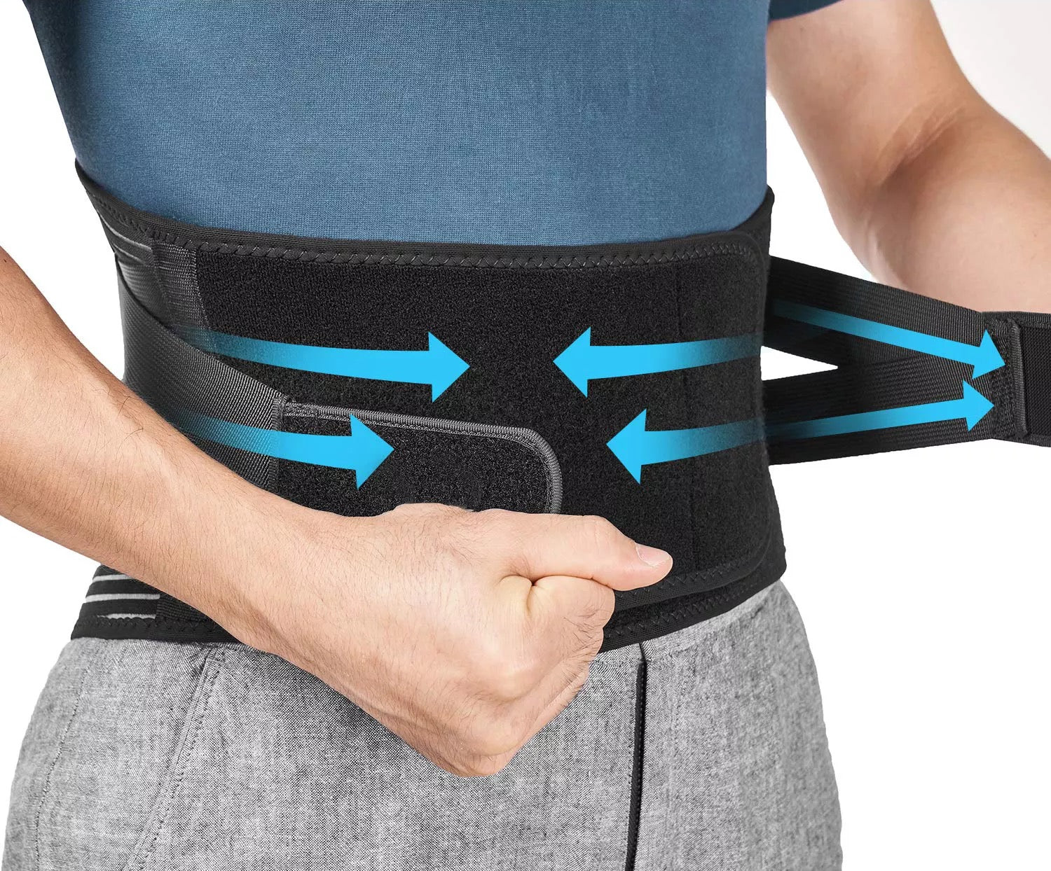 Herwey Back Brace,Lumbar Support Belt,Lumbar Support Belt Adjustable  Comfortable And Breathable Back Brace For Men Women