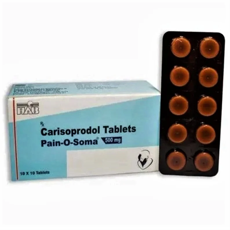 Soma 500 mg Carisoprodol Table Soma 500 mg tablet containing Carisoprodol used for short term muscle pain relief